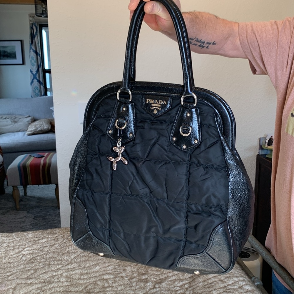 Prada Tessuto Nylon & Cuervo Leather - Picture 3 of 14